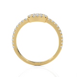 1/2 ctw Round Lab Grown Diamond Halo Engagement Ring