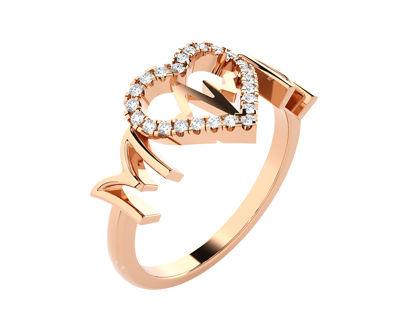 1/8 ctw Round Lab Grown Diamond Ring