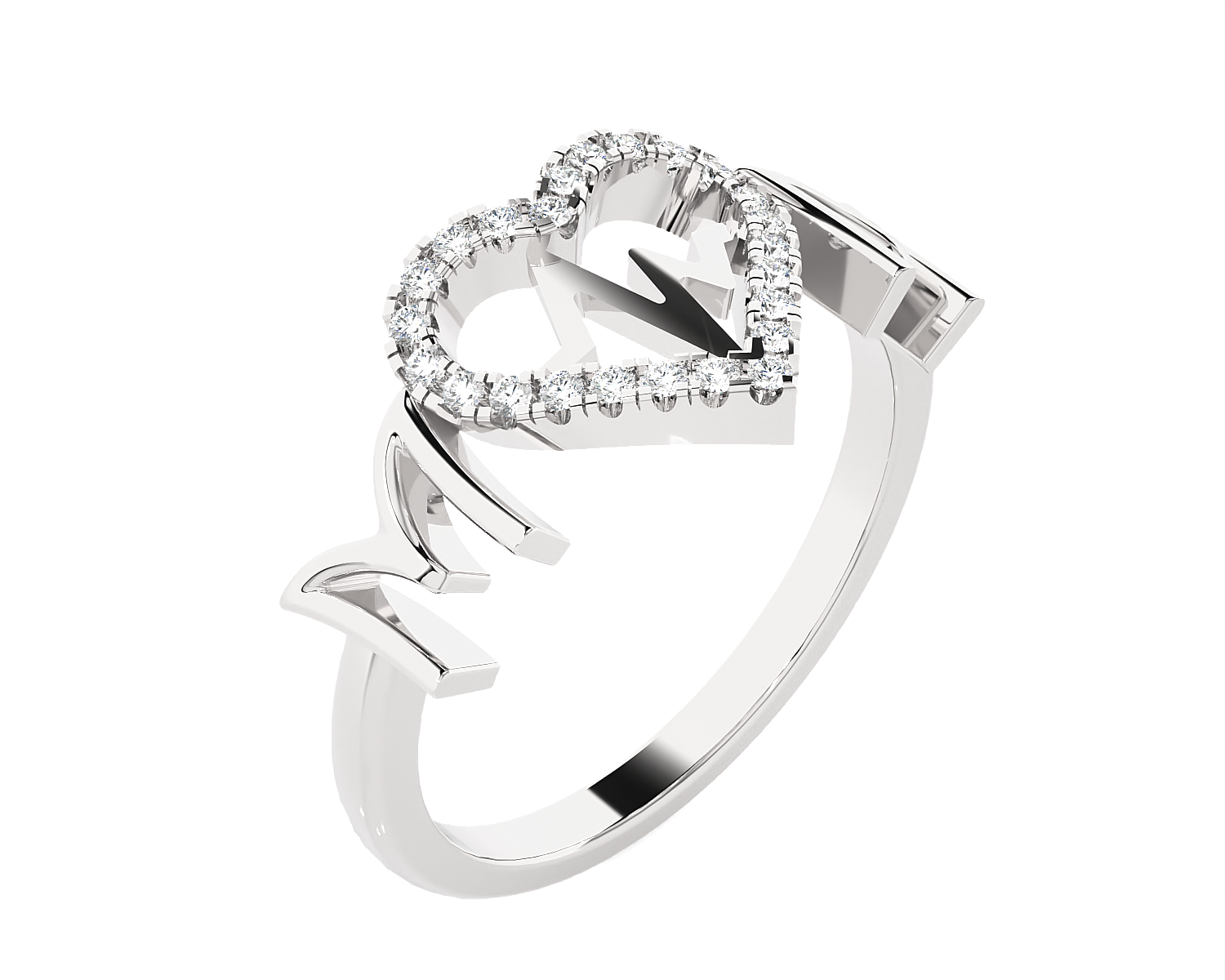 1/8 ctw Round Lab Grown Diamond Ring