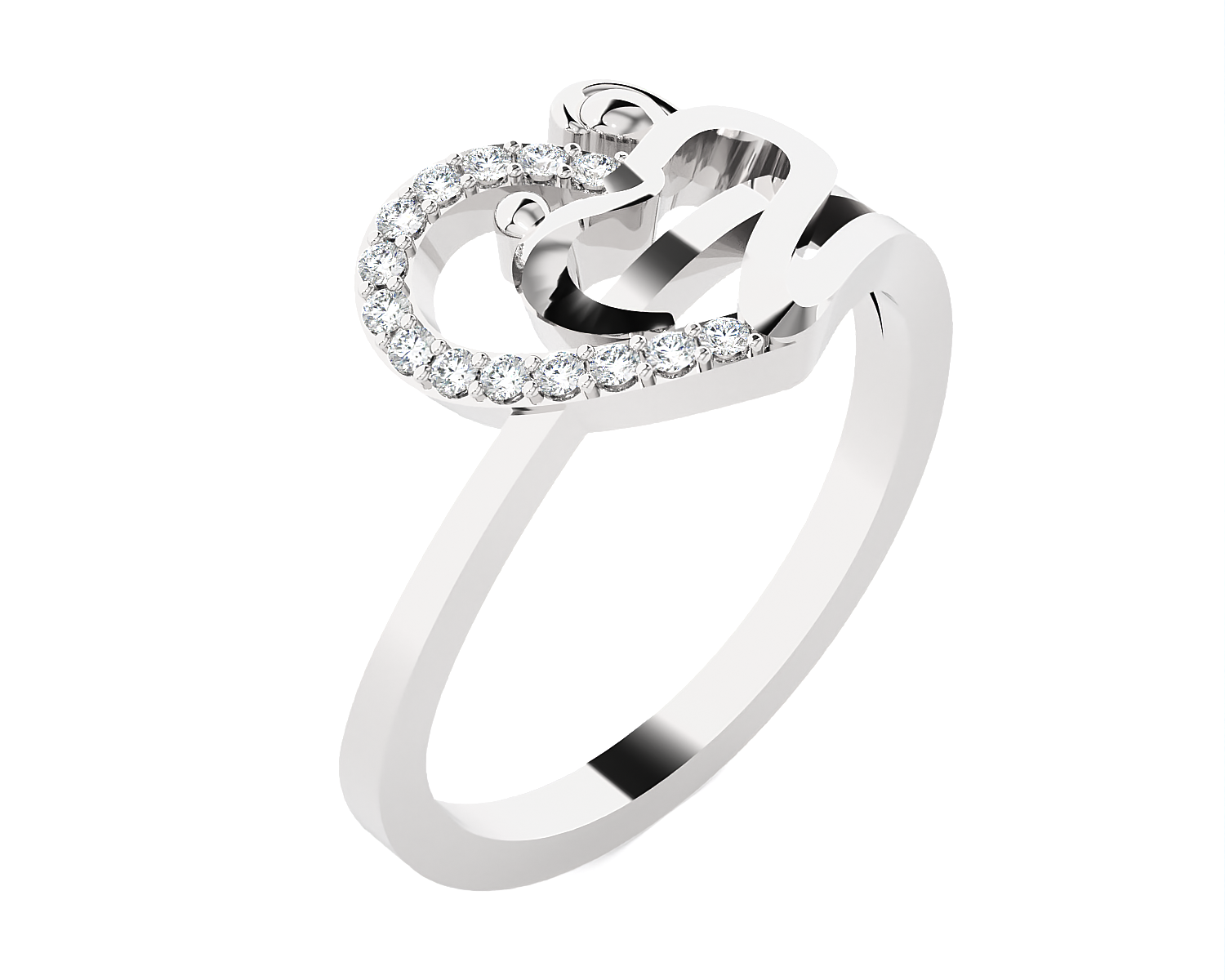 1/10 ctw Round Lab Grown Diamond Ring