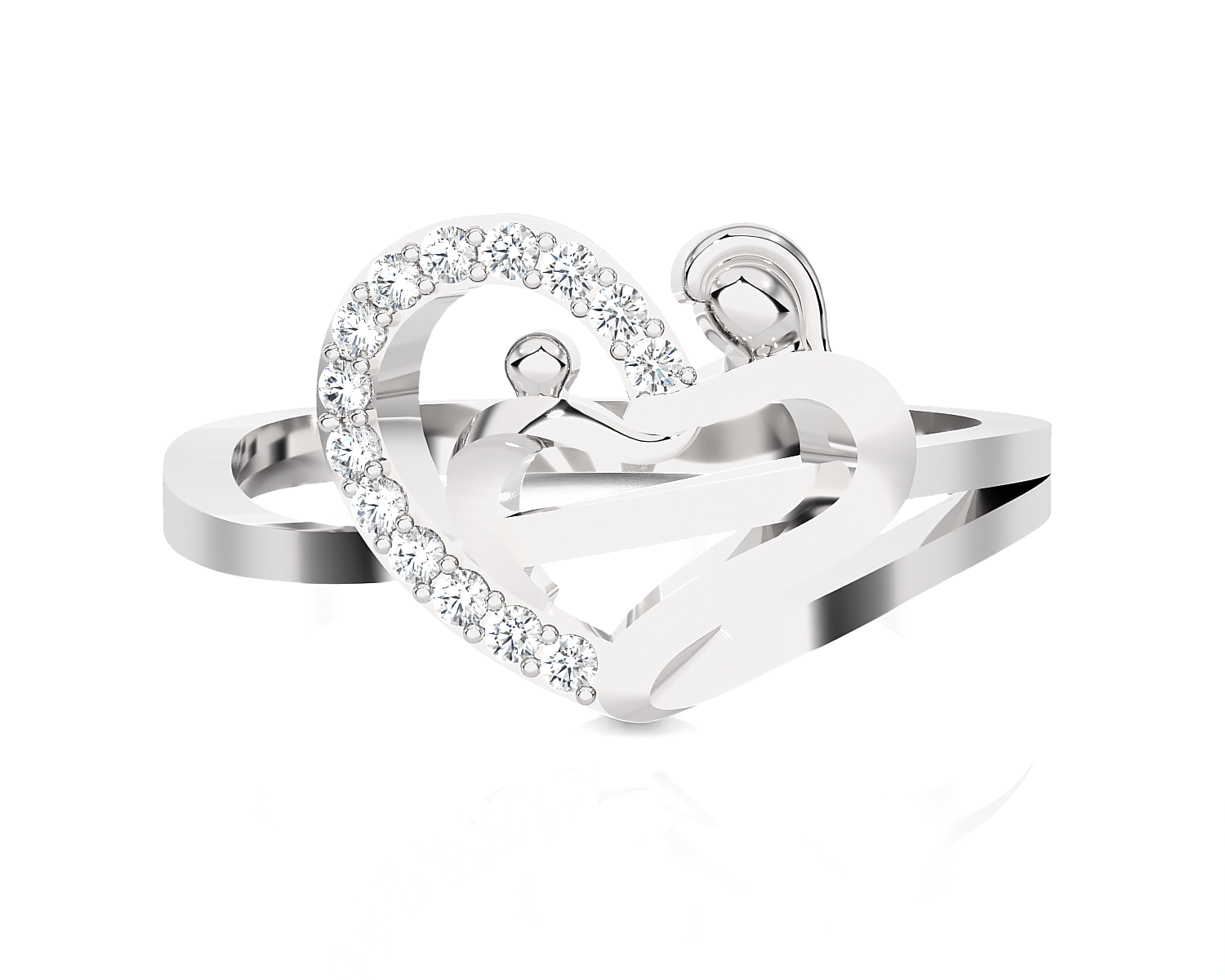 1/10 ctw Round Lab Grown Diamond Ring