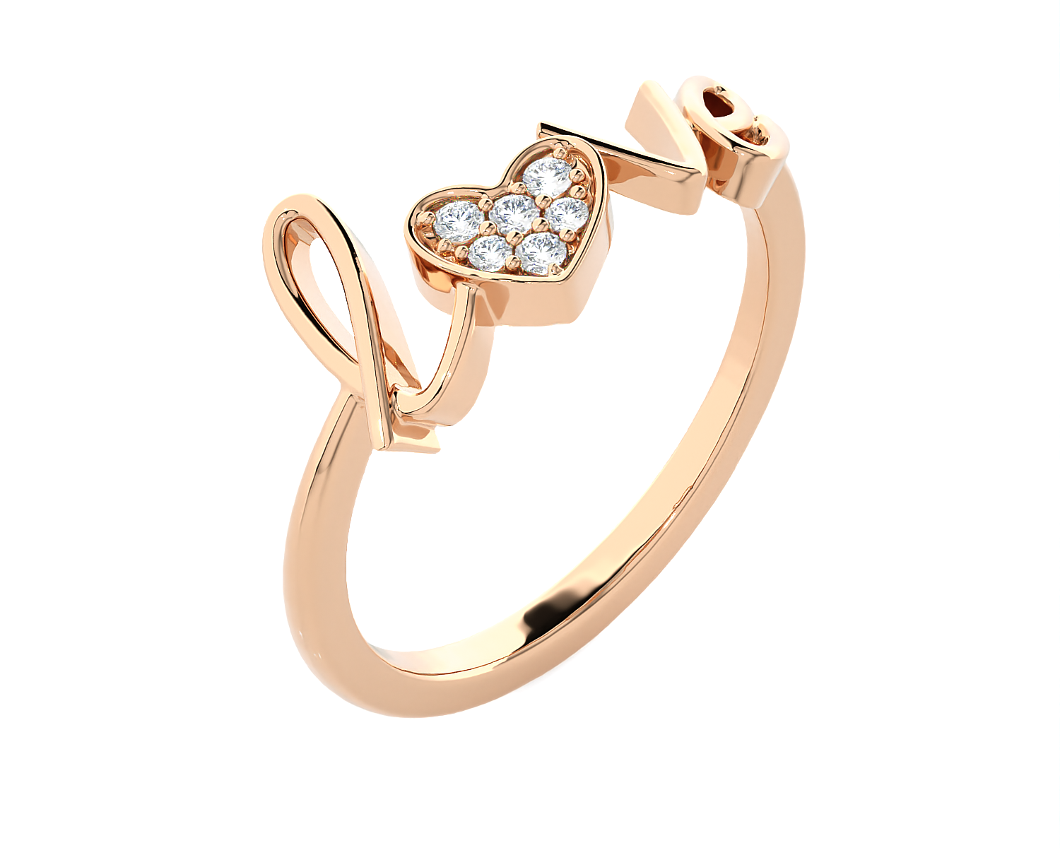 1/15 ctw Round Lab Grown Diamond Ring