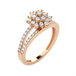 3/4 ctw Round Lab Grown Diamond Ring