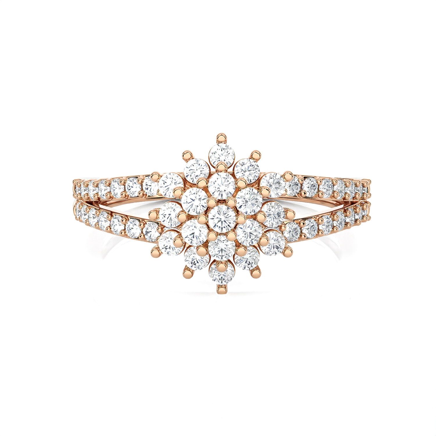 3/4 ctw Round Lab Grown Diamond Ring