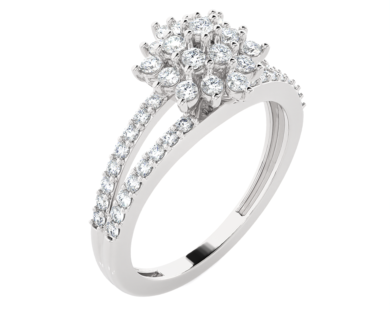 3/4 ctw Round Lab Grown Diamond Ring