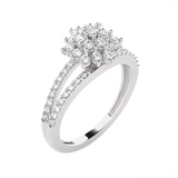 3/4 ctw Round Lab Grown Diamond Ring
