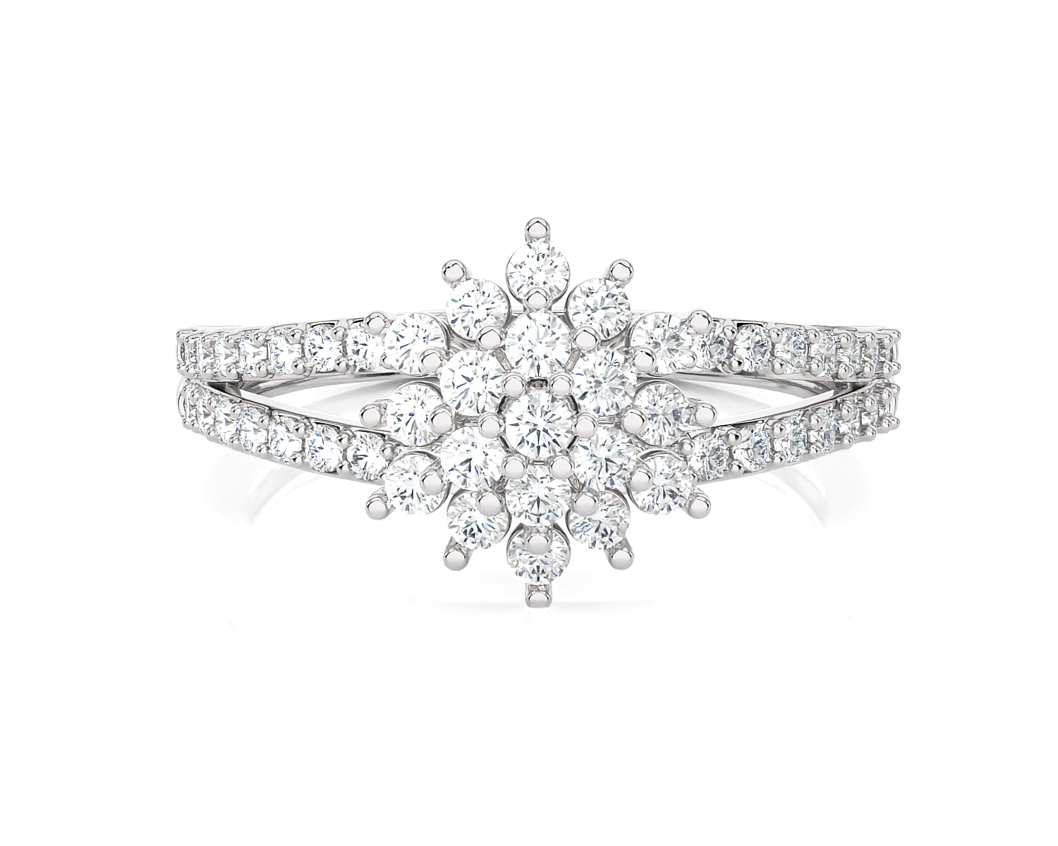 3/4 ctw Round Lab Grown Diamond Ring