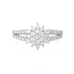 3/4 ctw Round Lab Grown Diamond Ring