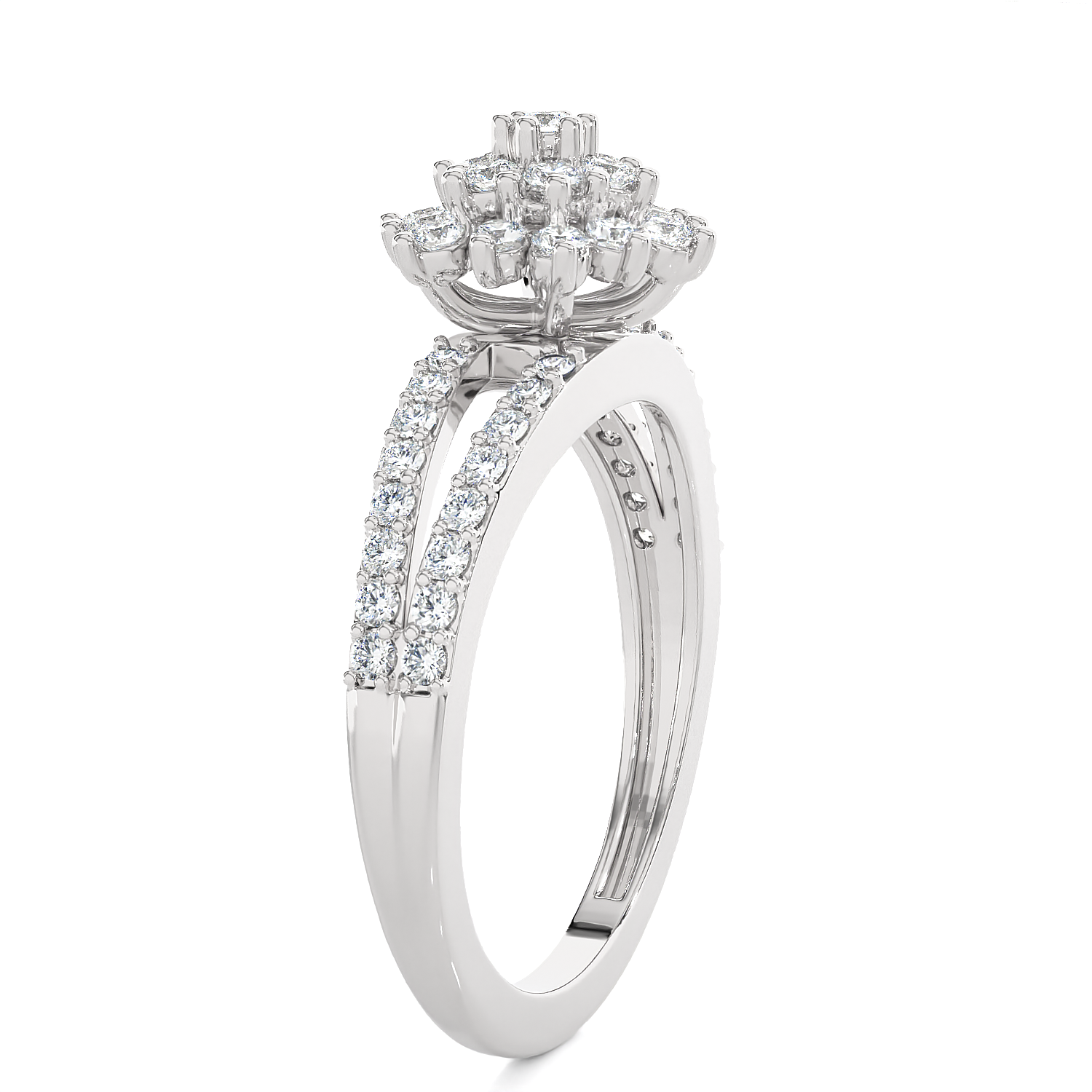 3/4 ctw Round Lab Grown Diamond Ring