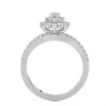3/4 ctw Round Lab Grown Diamond Ring