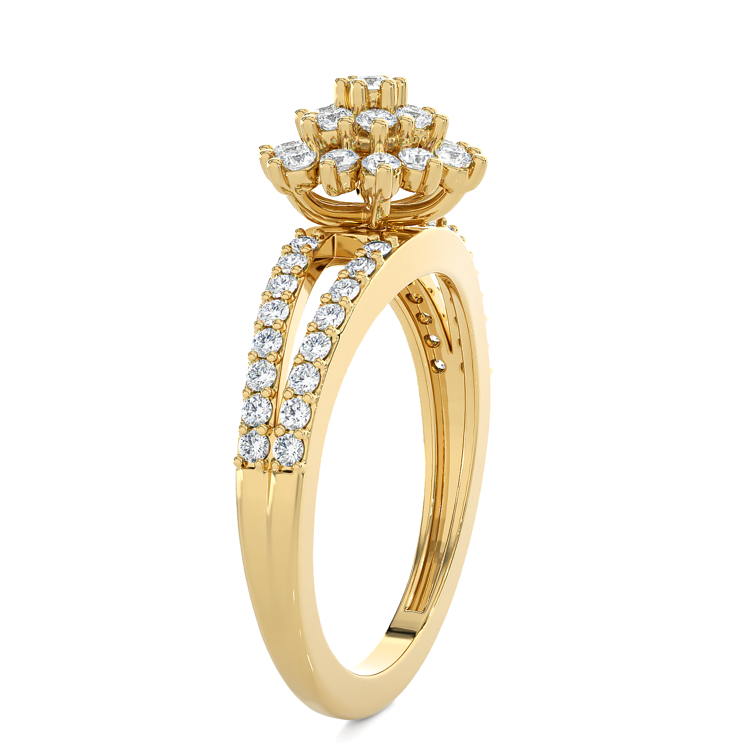 3/4 ctw Round Lab Grown Diamond Ring