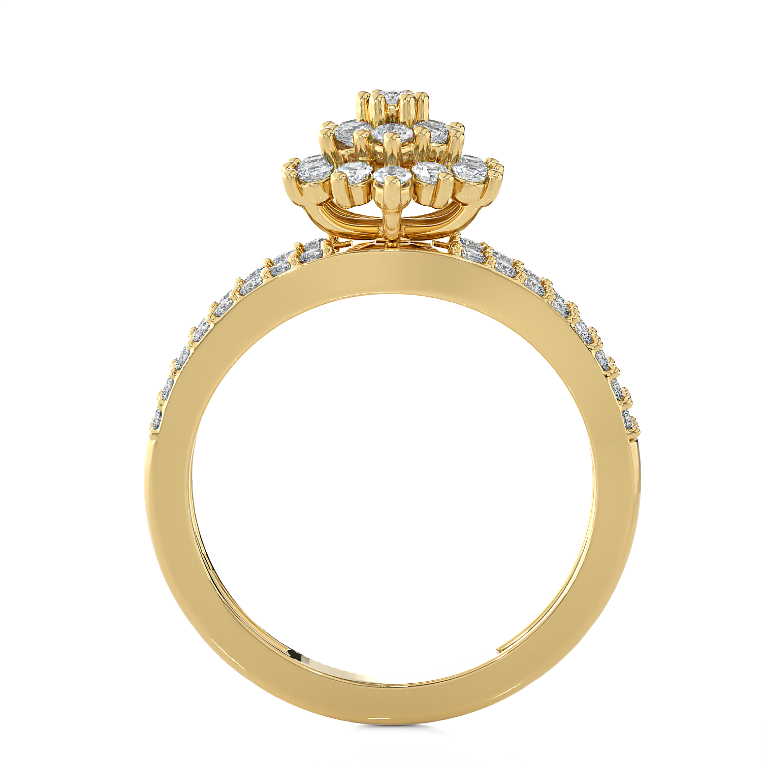 3/4 ctw Round Lab Grown Diamond Ring