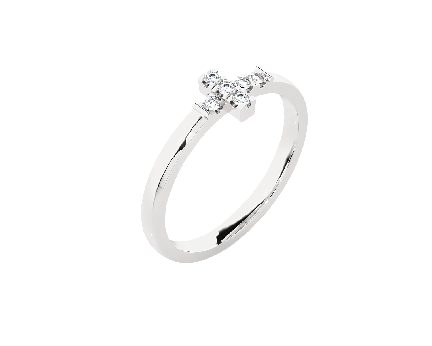 1/10 ctw Round Lab Grown Diamond Ring