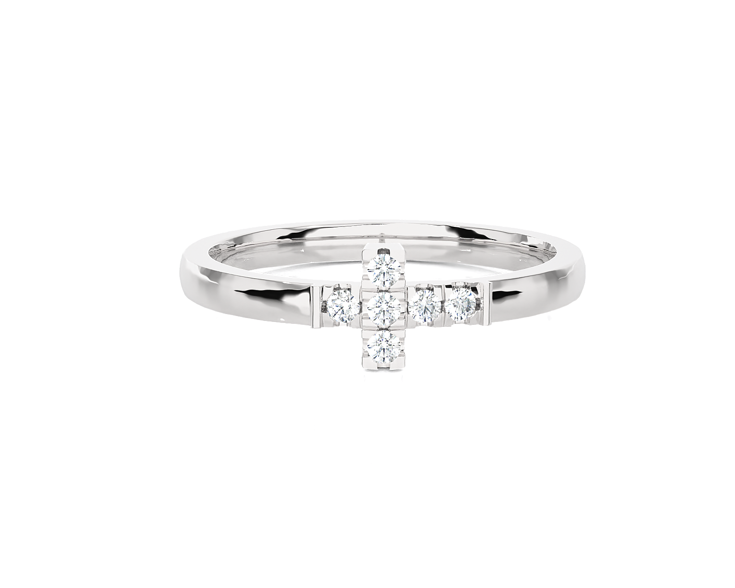 1/10 ctw Round Lab Grown Diamond Ring