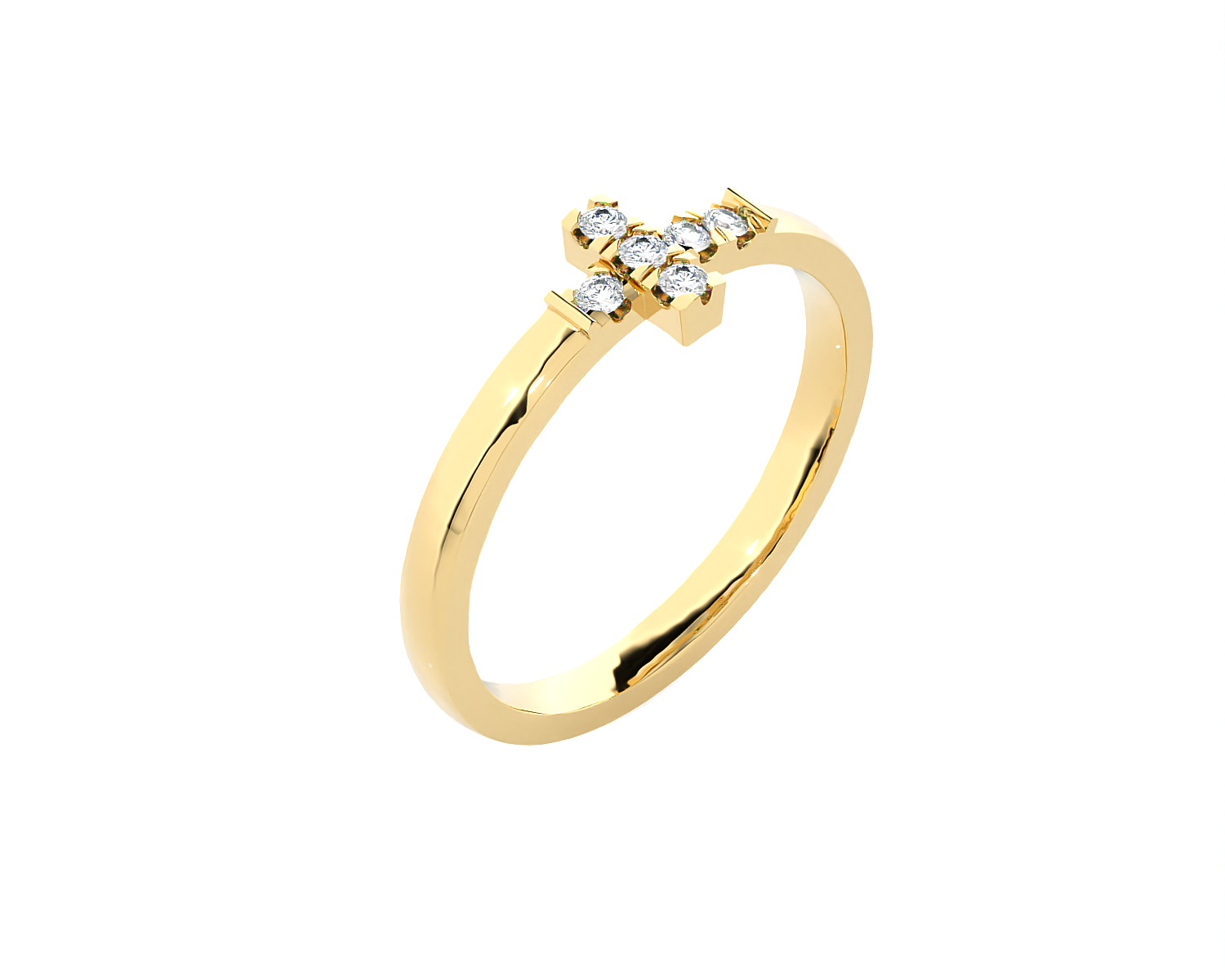 1/10 ctw Round Lab Grown Diamond Ring