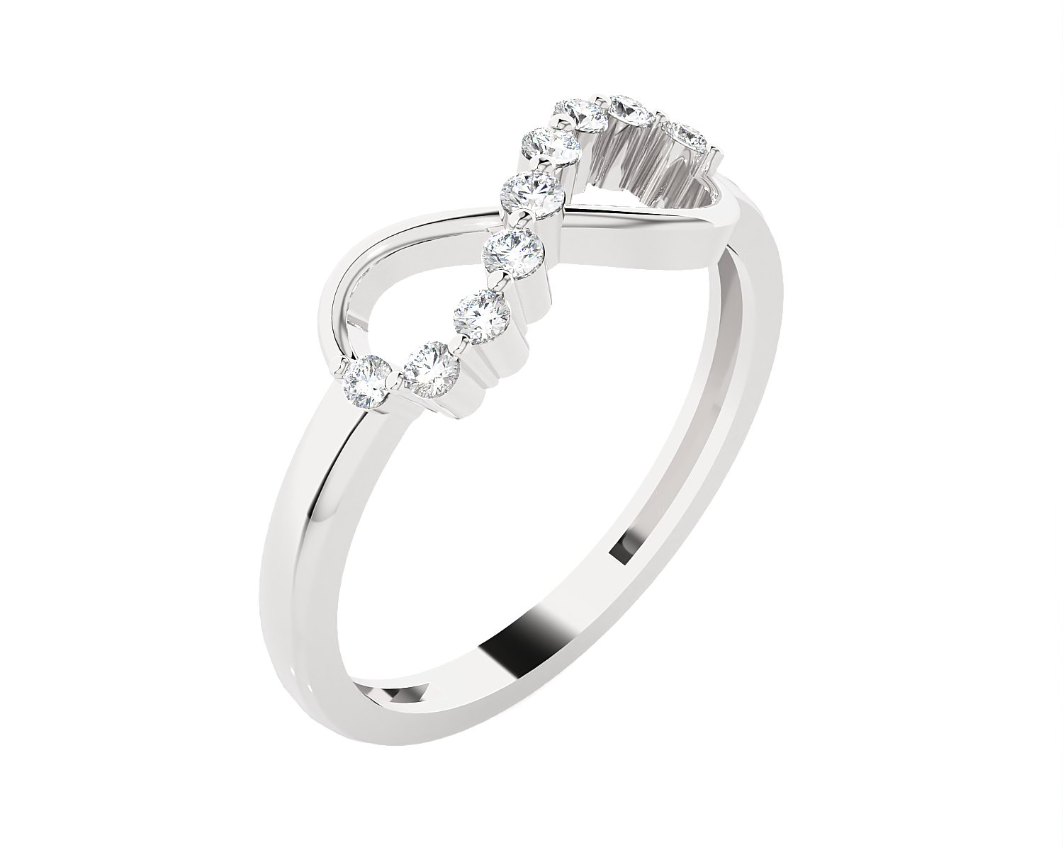 1/5 ctw Round Lab Grown Diamond Ring