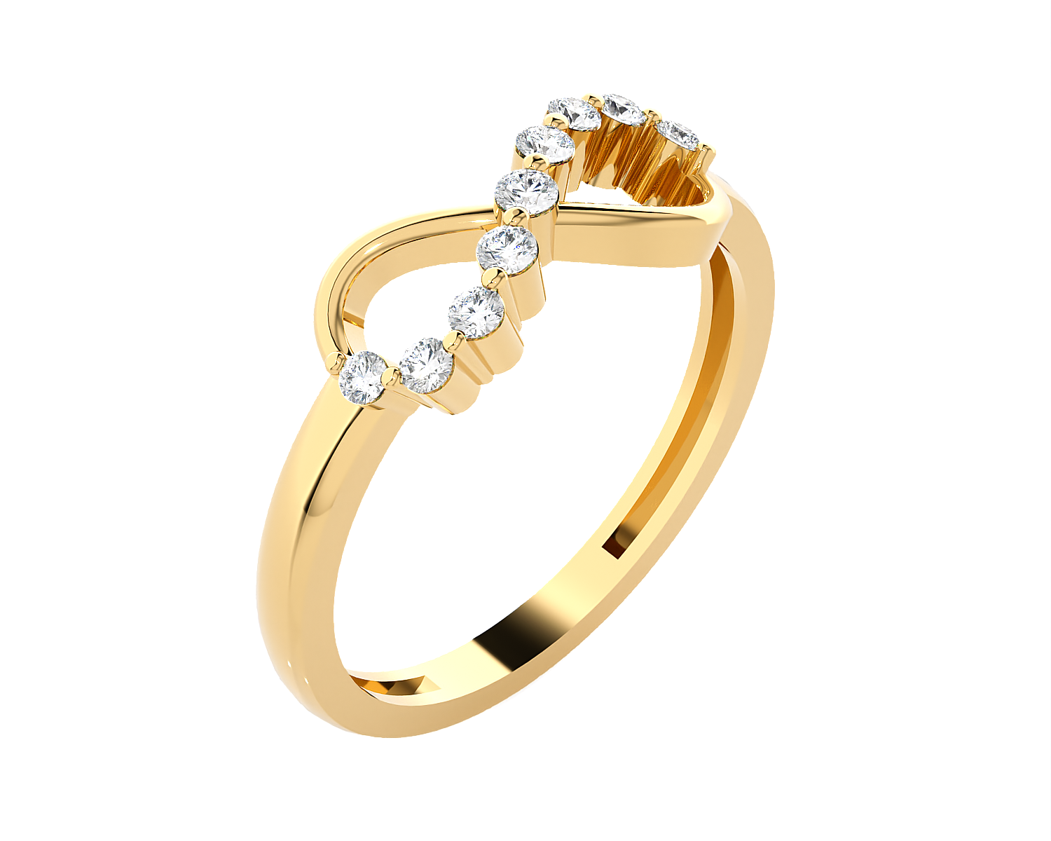 1/5 ctw Round Lab Grown Diamond Ring