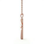 1/8  ctw Round Lab Grown Diamond Cross Pendant