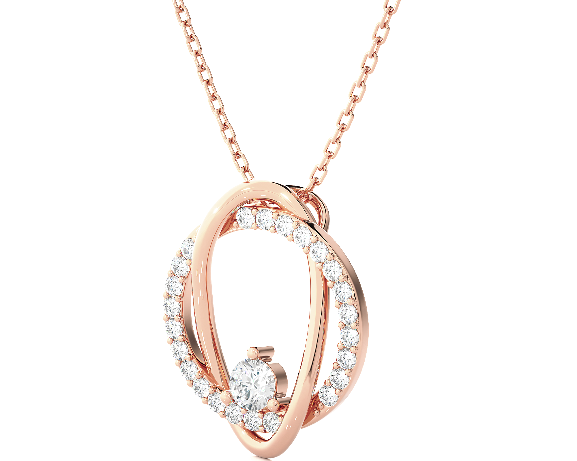 3/8  ctw Round Lab Grown Diamond Fashion Pendant