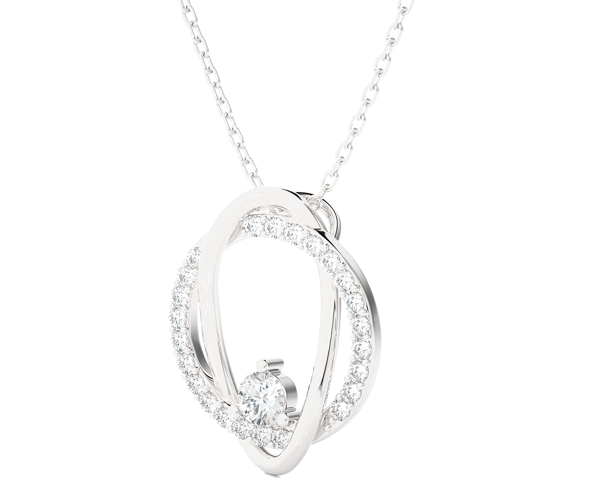 3/8  ctw Round Lab Grown Diamond Fashion Pendant