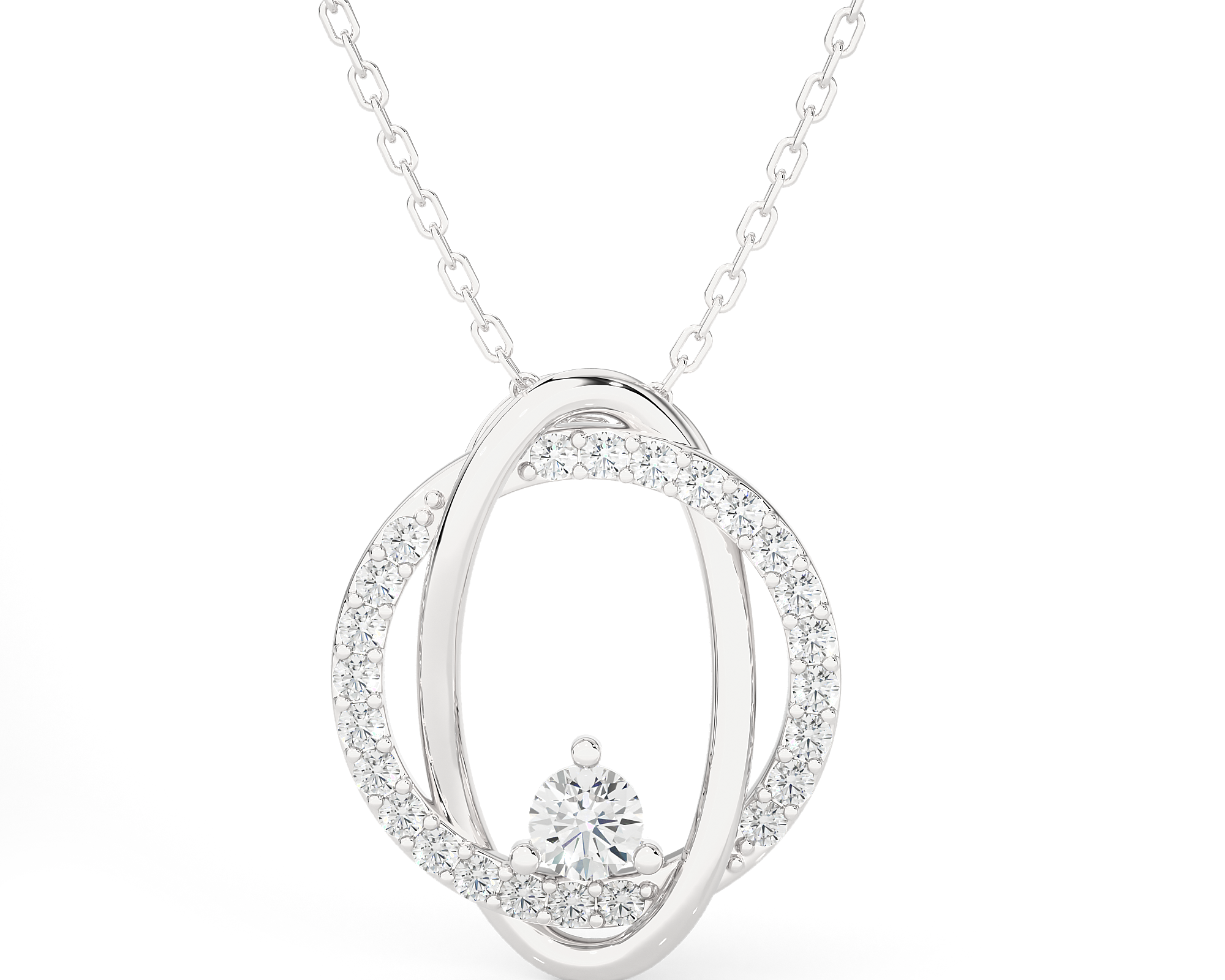 3/8  ctw Round Lab Grown Diamond Fashion Pendant