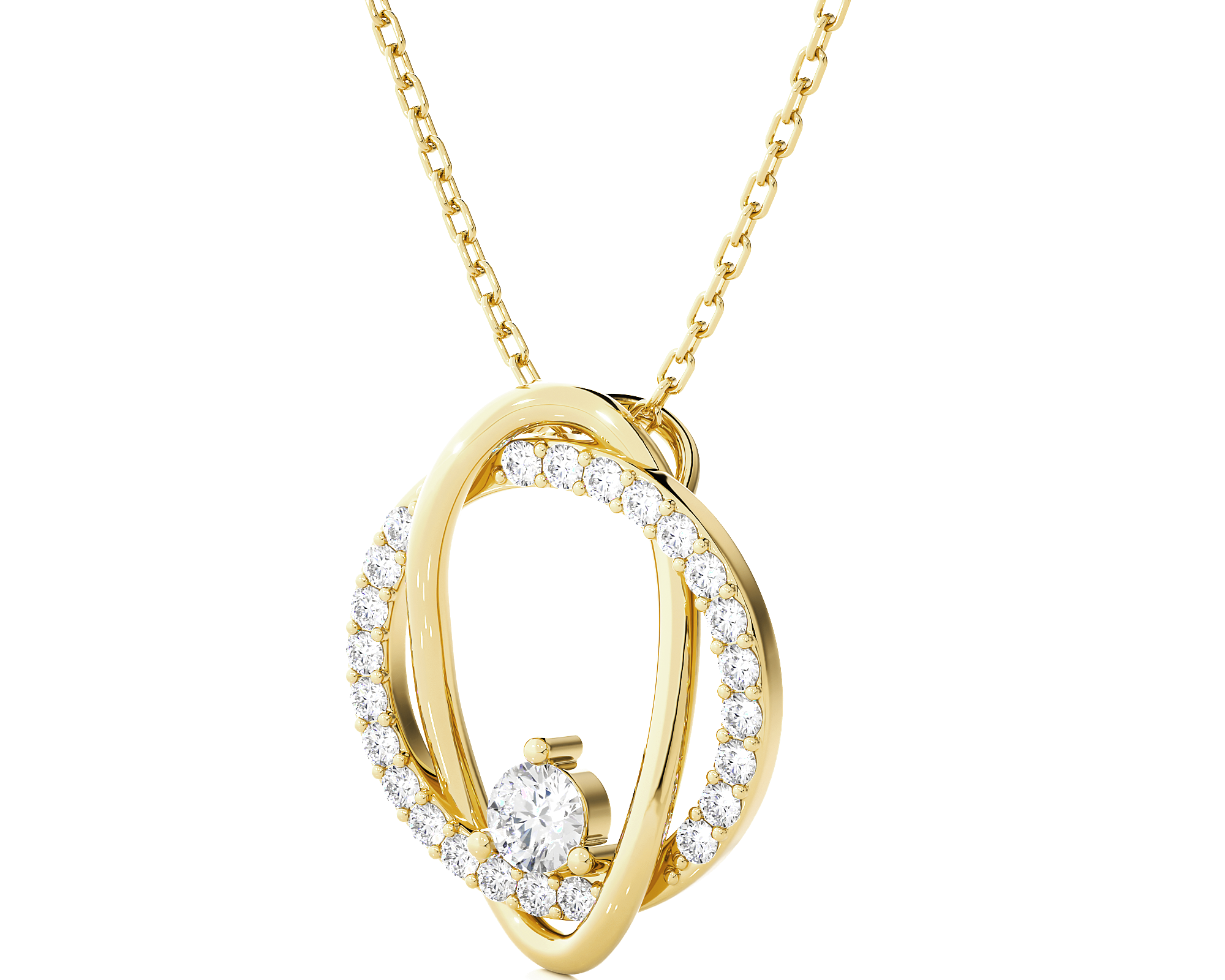 3/8  ctw Round Lab Grown Diamond Fashion Pendant