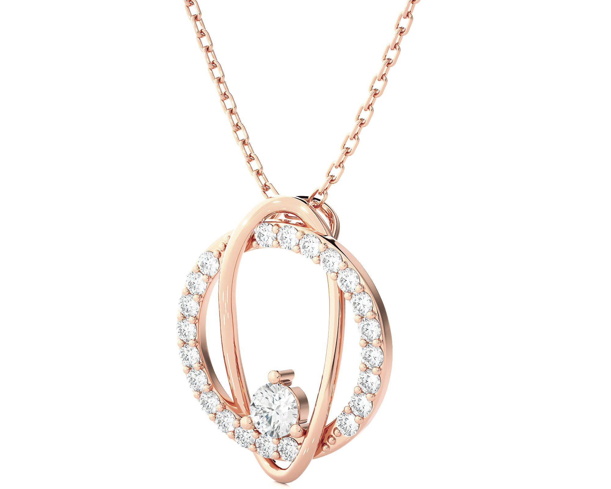 3/4  ctw Round Lab Grown Diamond Fashion Pendant