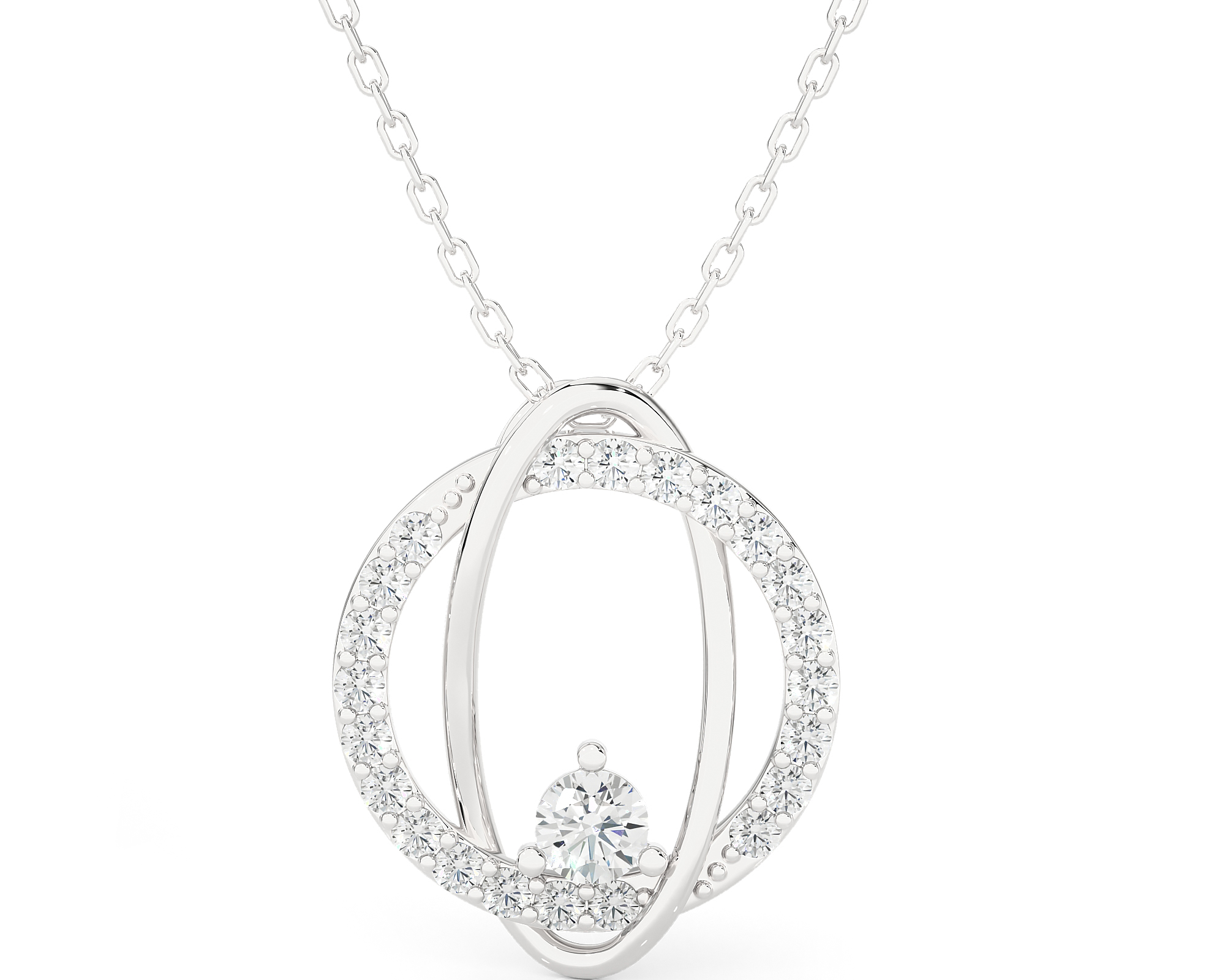 3/4  ctw Round Lab Grown Diamond Fashion Pendant
