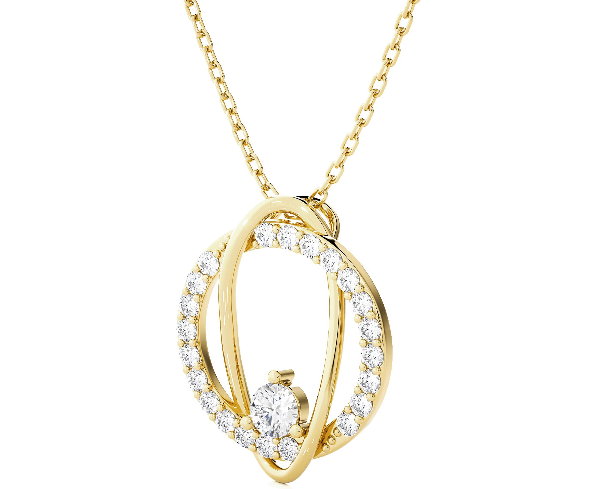 3/4  ctw Round Lab Grown Diamond Fashion Pendant