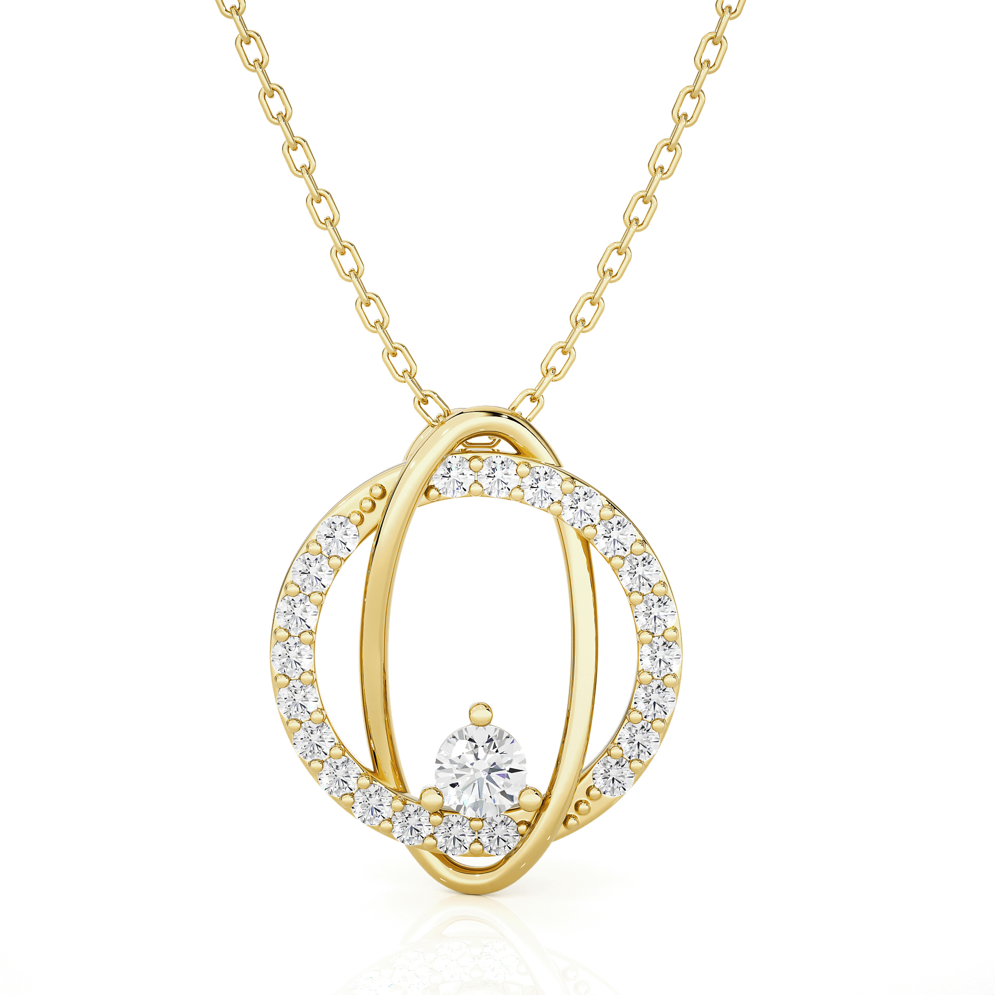 3/4  ctw Round Lab Grown Diamond Fashion Pendant