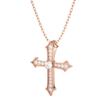 1/3  ctw Round Lab Grown Diamond Cross Pendant