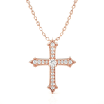 1/3  ctw Round Lab Grown Diamond Cross Pendant