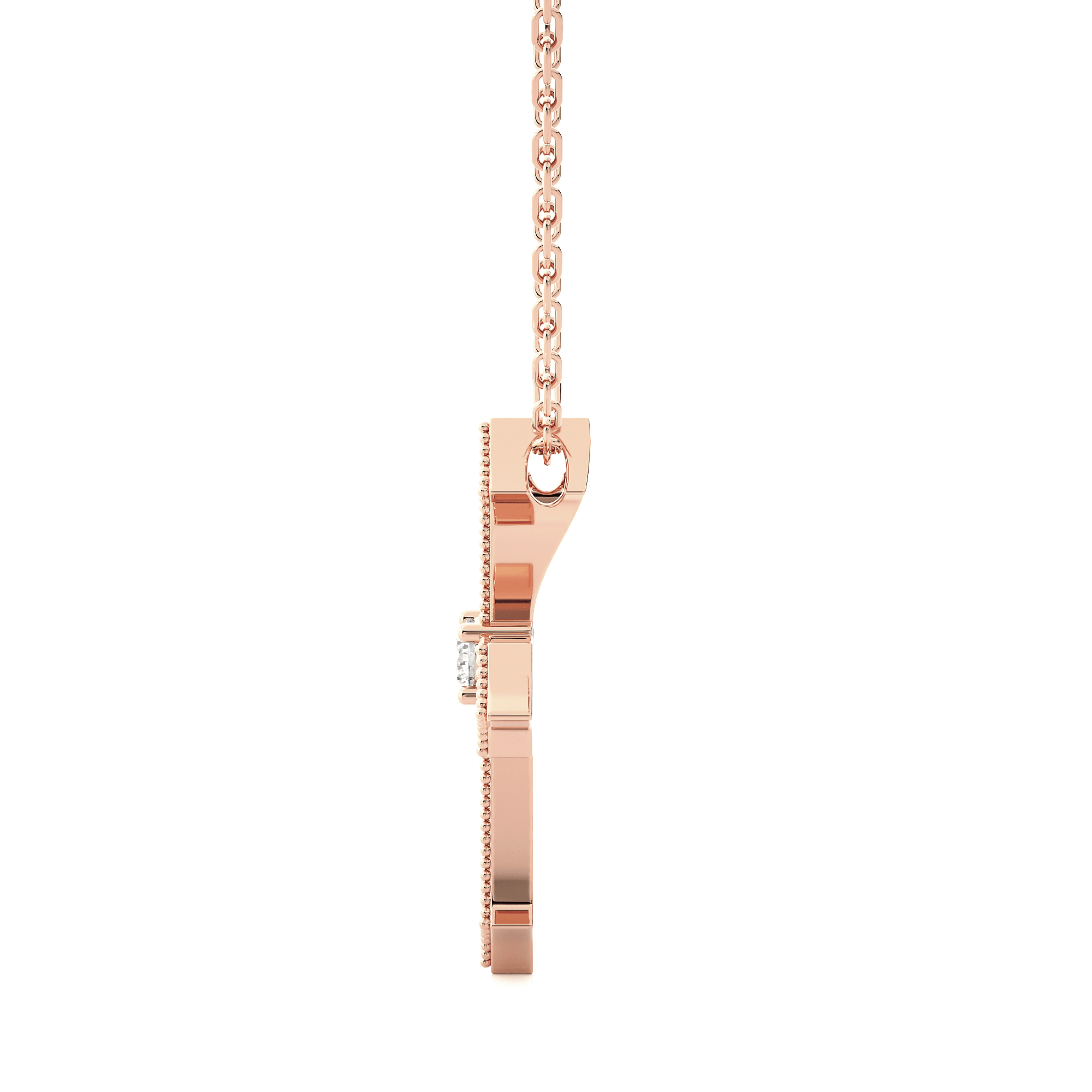 1/3  ctw Round Lab Grown Diamond Cross Pendant