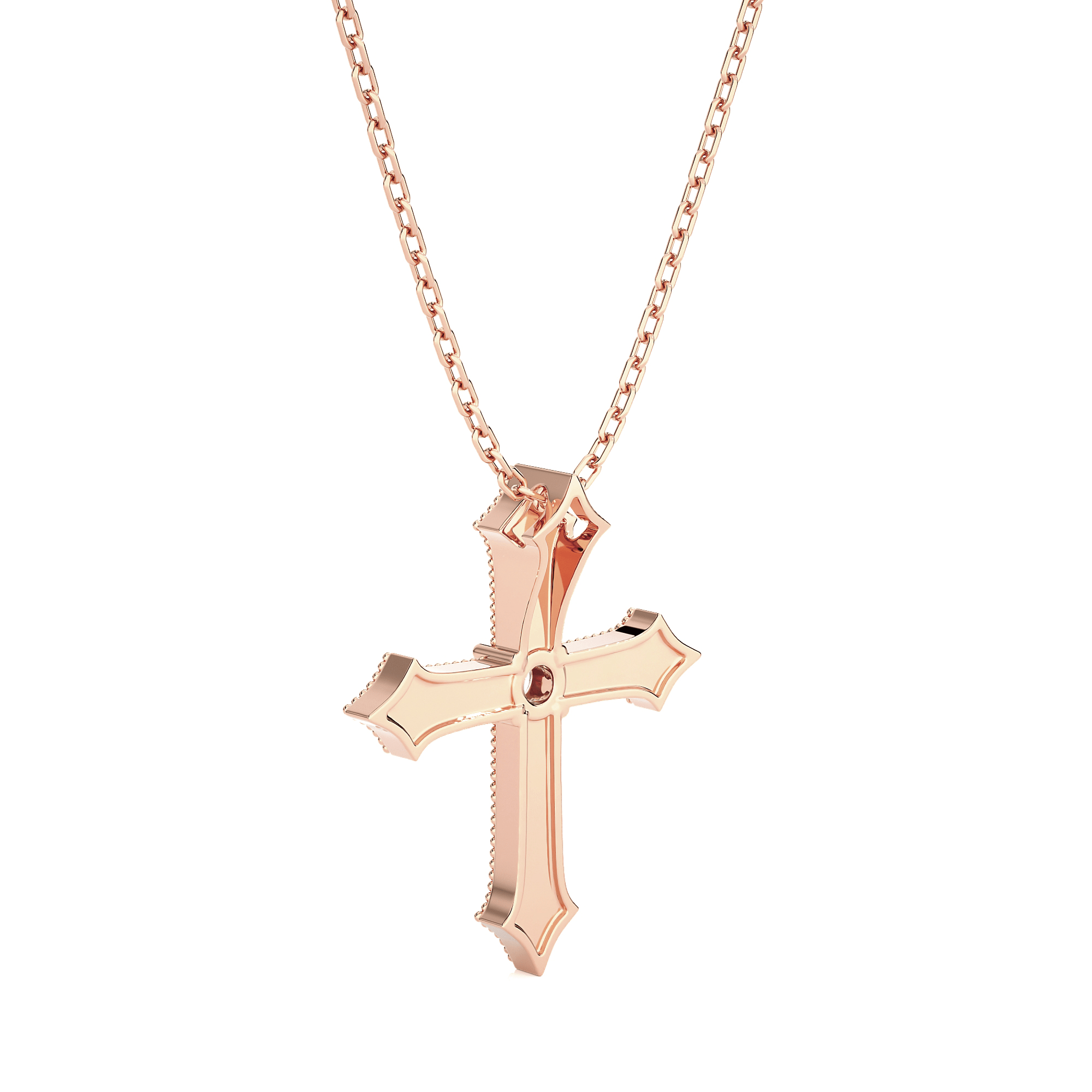 1/3  ctw Round Lab Grown Diamond Cross Pendant