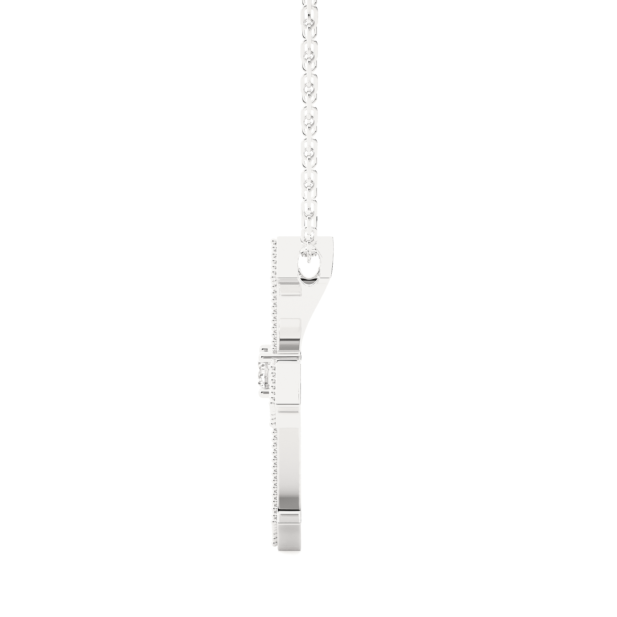 1/3  ctw Round Lab Grown Diamond Cross Pendant