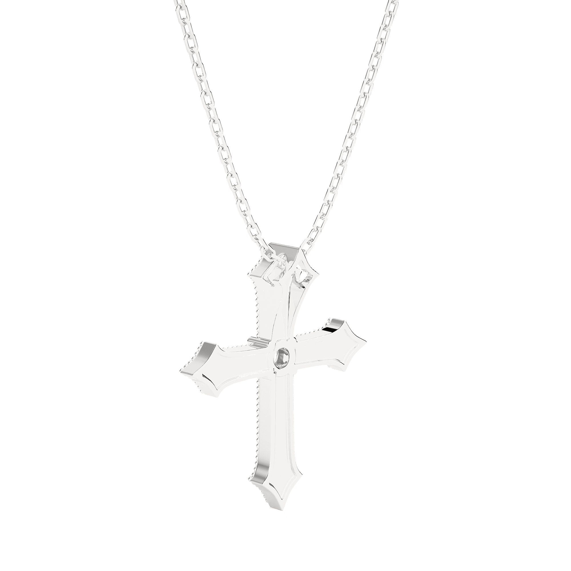 1/3  ctw Round Lab Grown Diamond Cross Pendant