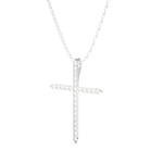 1/2  ctw Round Lab Grown Diamond Cross Pendant