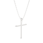 1/2  ctw Round Lab Grown Diamond Cross Pendant