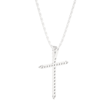 1/2  ctw Round Lab Grown Diamond Cross Pendant