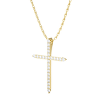 1/2  ctw Round Lab Grown Diamond Cross Pendant