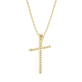 1/2  ctw Round Lab Grown Diamond Cross Pendant