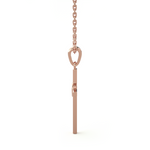1/20  ctw Round Lab Grown Diamond Cross Pendant