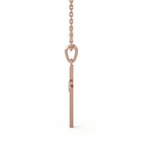 1/20  ctw Round Lab Grown Diamond Cross Pendant