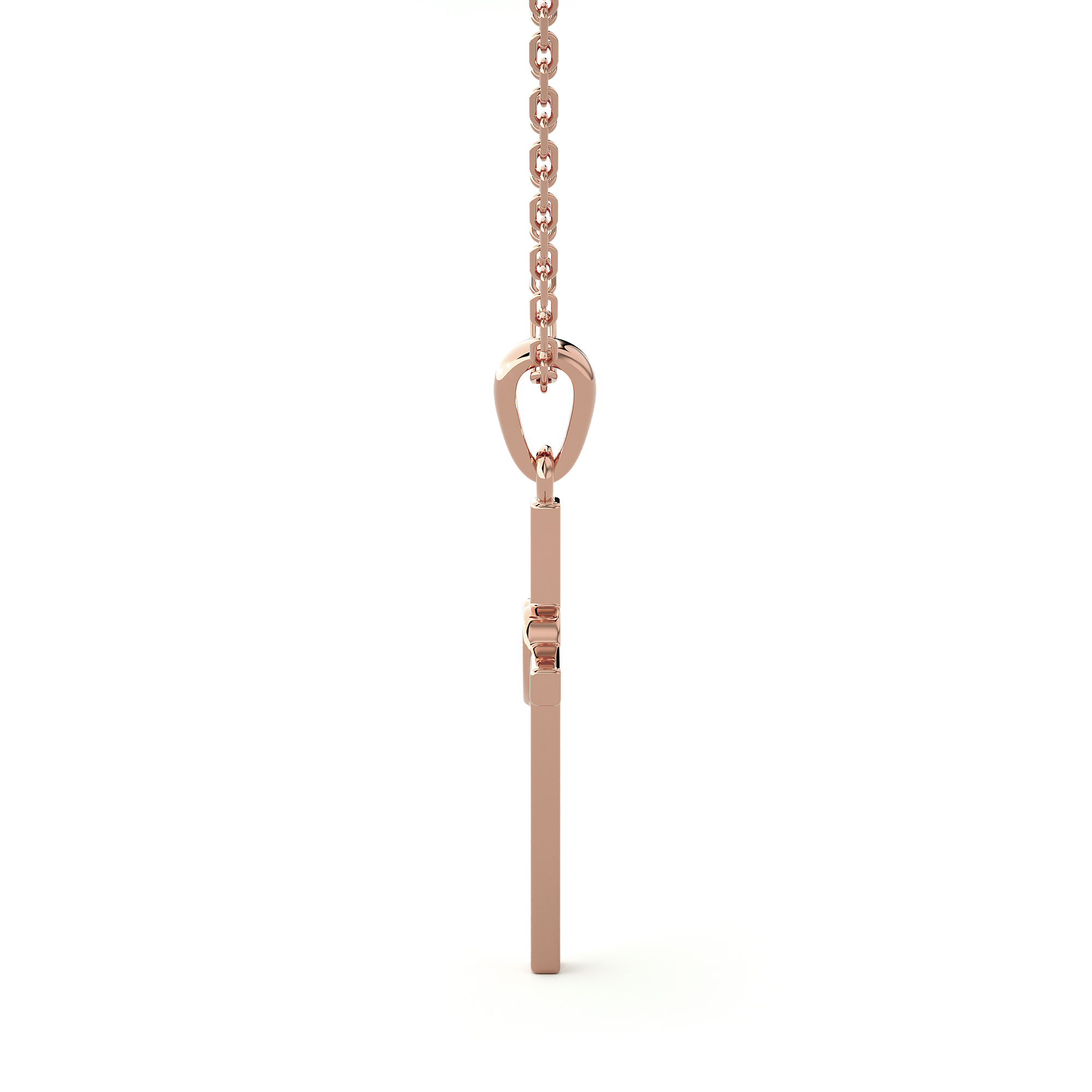 1/20  ctw Round Lab Grown Diamond Cross Pendant
