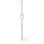1/20  ctw Round Lab Grown Diamond Cross Pendant