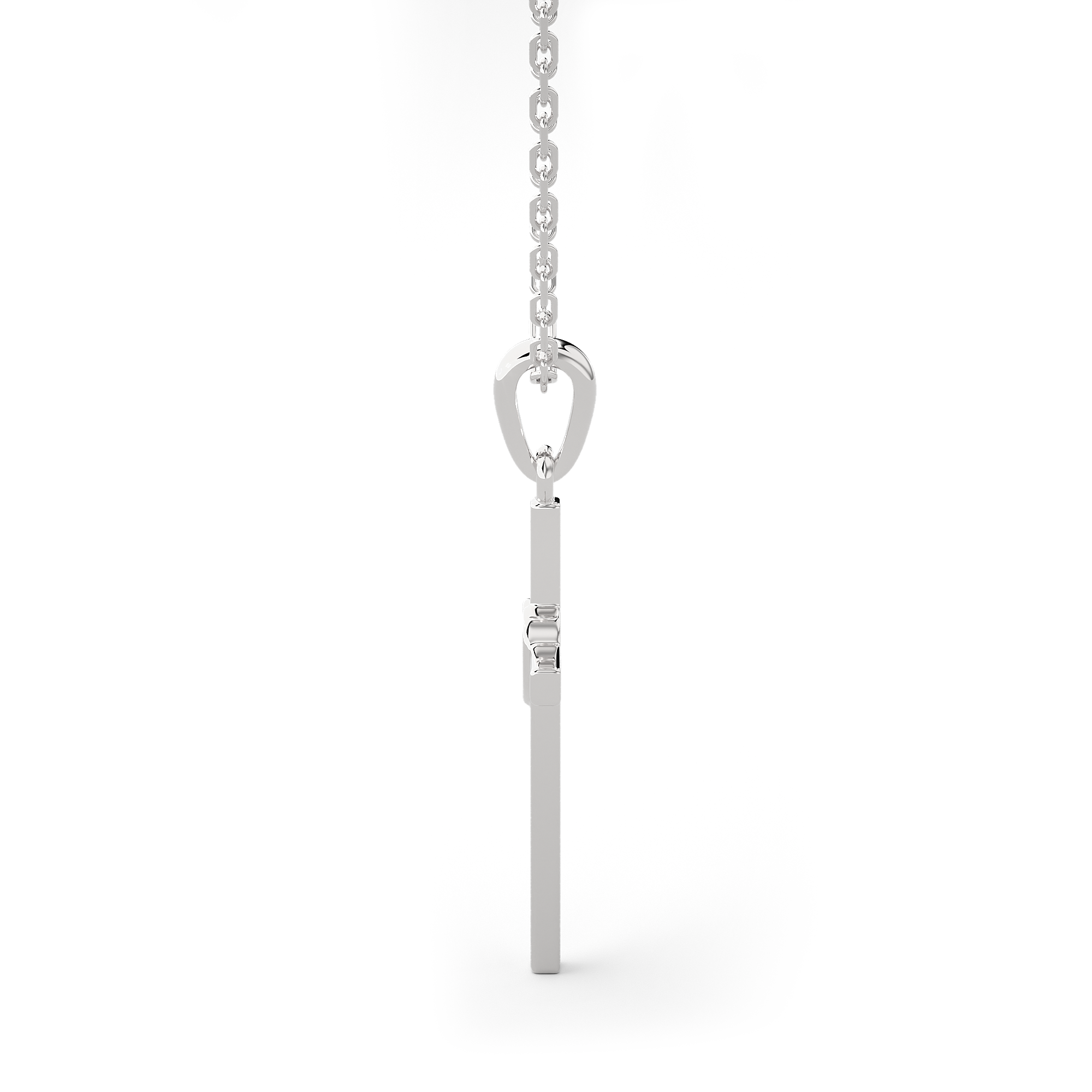 1/20  ctw Round Lab Grown Diamond Cross Pendant