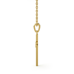 1/20  ctw Round Lab Grown Diamond Cross Pendant