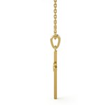 1/20  ctw Round Lab Grown Diamond Cross Pendant
