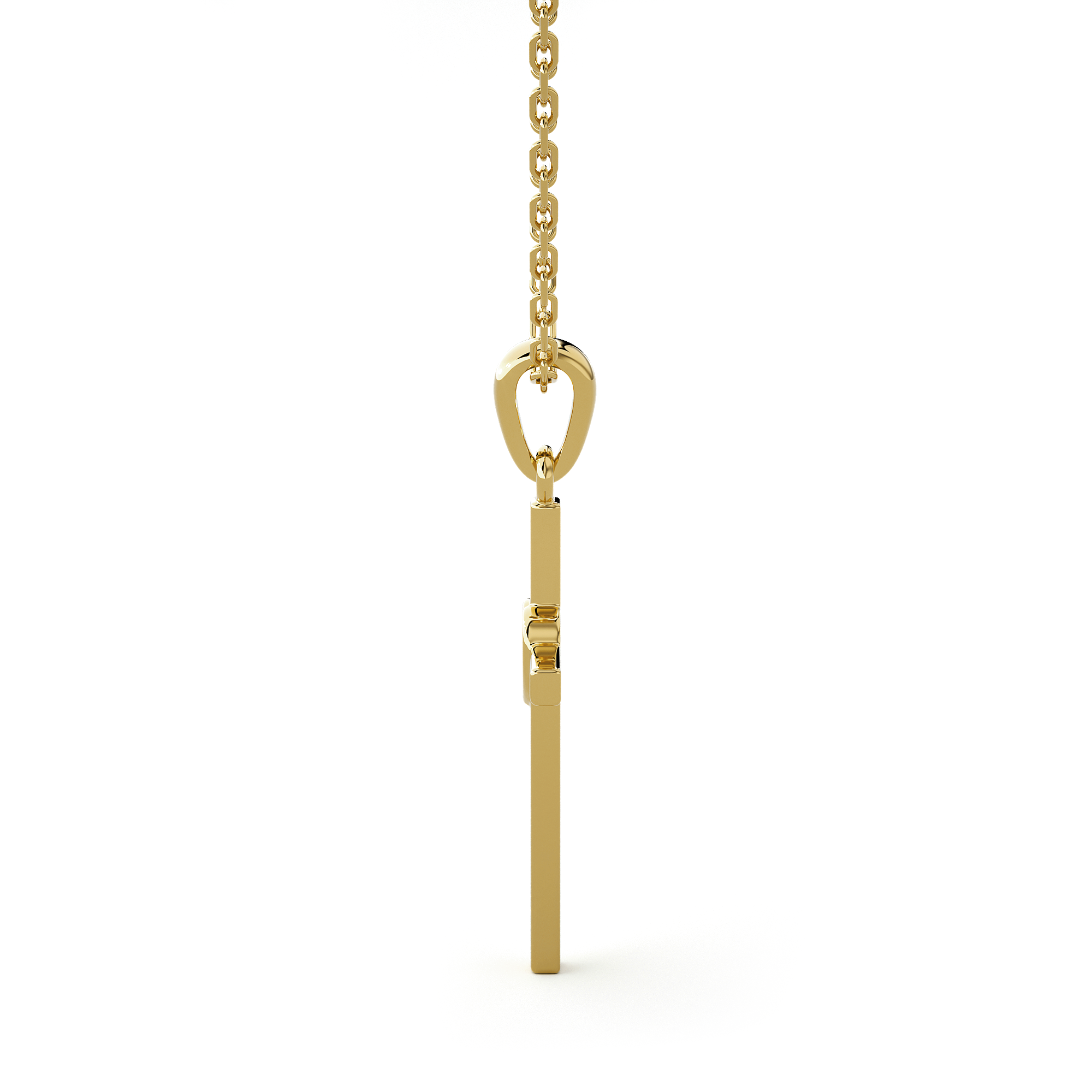 1/20  ctw Round Lab Grown Diamond Cross Pendant