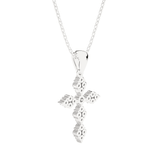 1/3  ctw Round Lab Grown Diamond Cross Pendant